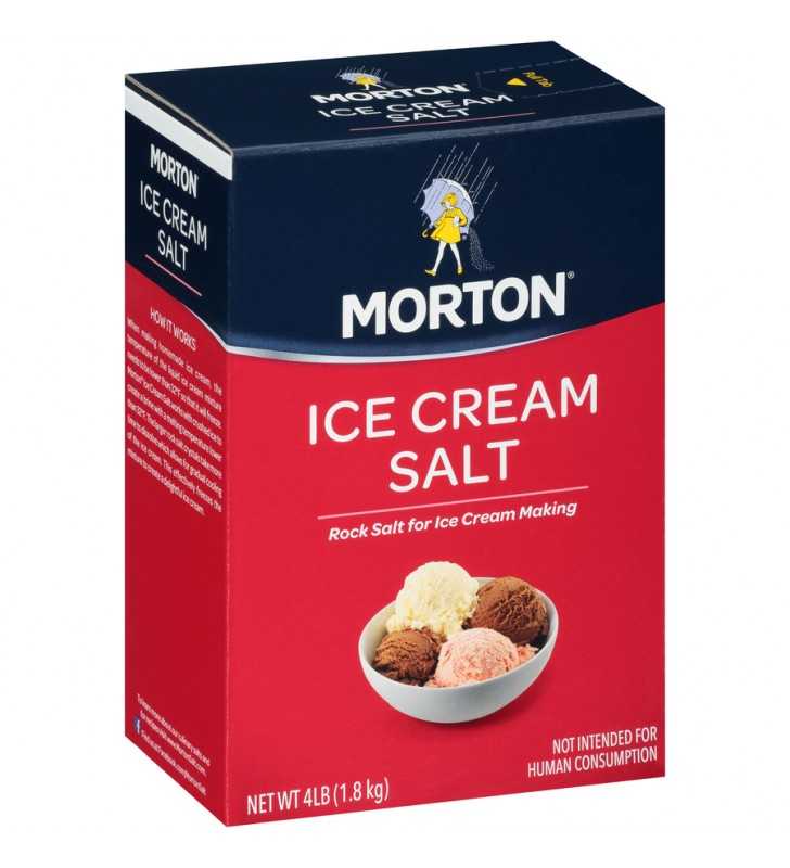 Morton Ice Cream Salt Rock Salt For Ice Cream Making 4 Lb Box