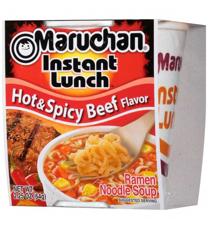 Maruchan Instant Lunch Hot Spicy Flavor With Shrimp Ramen Noodles ...