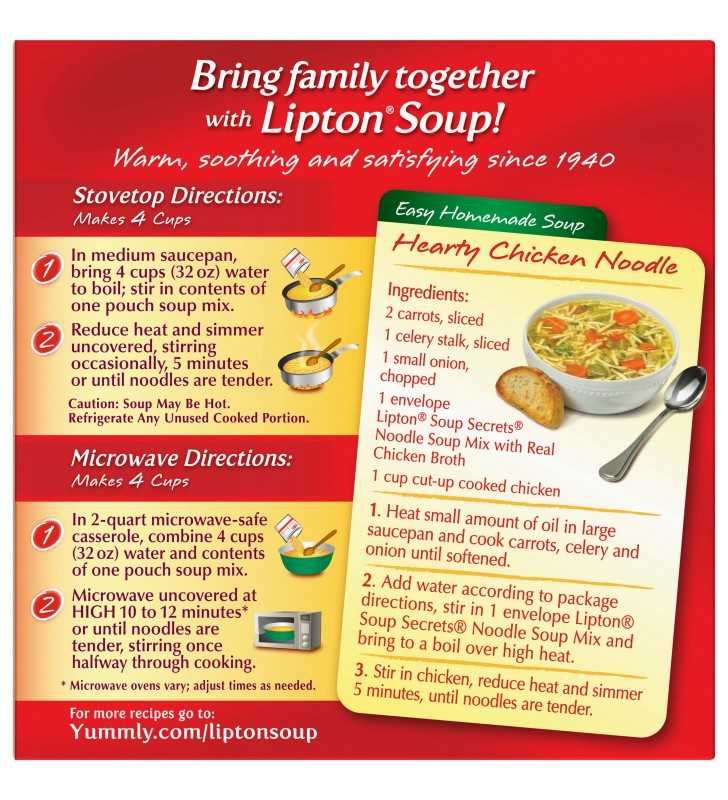 Lipton Soup Secrets Noodle Soup Chicken Broth 4.5 oz, 2 Pack Pouch