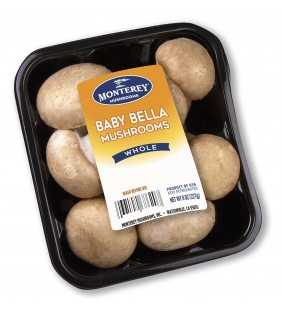 Whole Baby Bella Mushrooms, 8 oz
