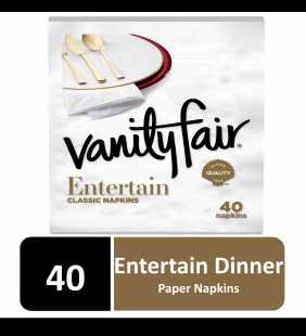 Vanity Fair Impressions Paper Napkins, 40 count