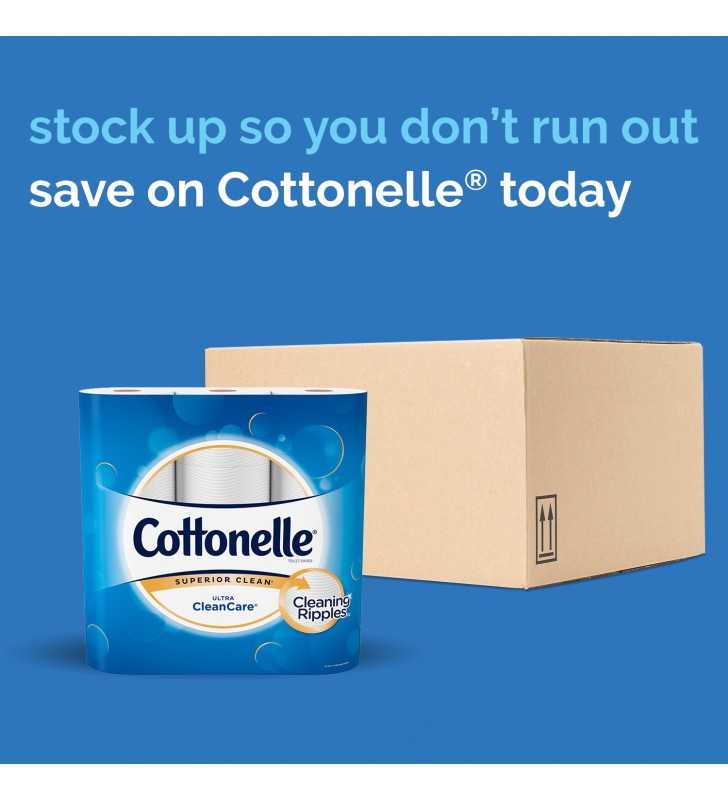 Cottonelle Ultra Clean Toilet Paper, Strong Toilet Tissue Mega