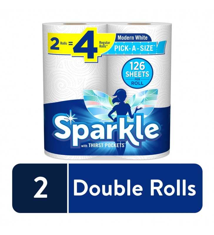 Sparkle Paper Towels, Pick-A-Size, 2 Double Rolls ( 4 Regular Rolls)