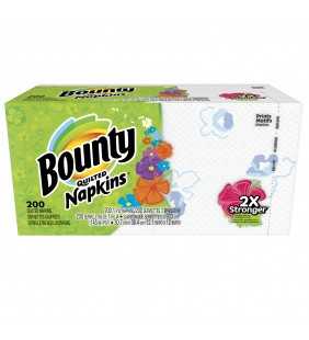 Bounty Everyday Paper Napkins, White and Print, 200 Count