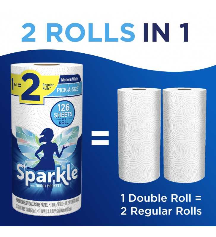 Sparkle Paper Towels, Pick-A-Size, 6 Double Rolls ( 12 Regular Rolls)