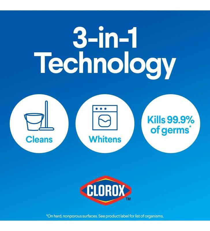 New - Clorox Disinfecting Bleach, Regular (Concentrated Formula) - 81 Ounce Bottle