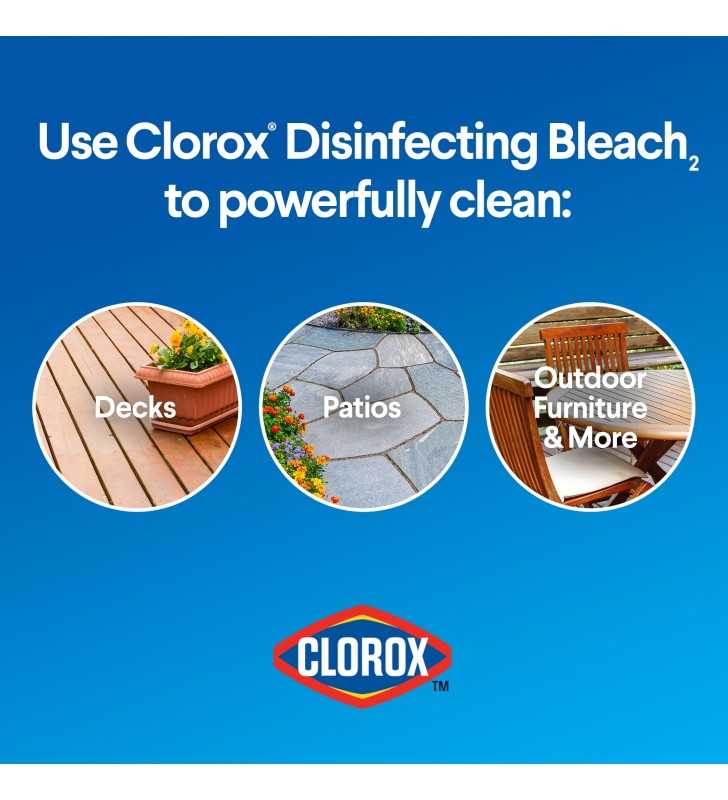 New - Clorox Disinfecting Bleach, Regular (Concentrated Formula) - 81 Ounce Bottle