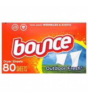 Bounce Dryer Sheets, Outdoor Fresh Scent, 80 Count