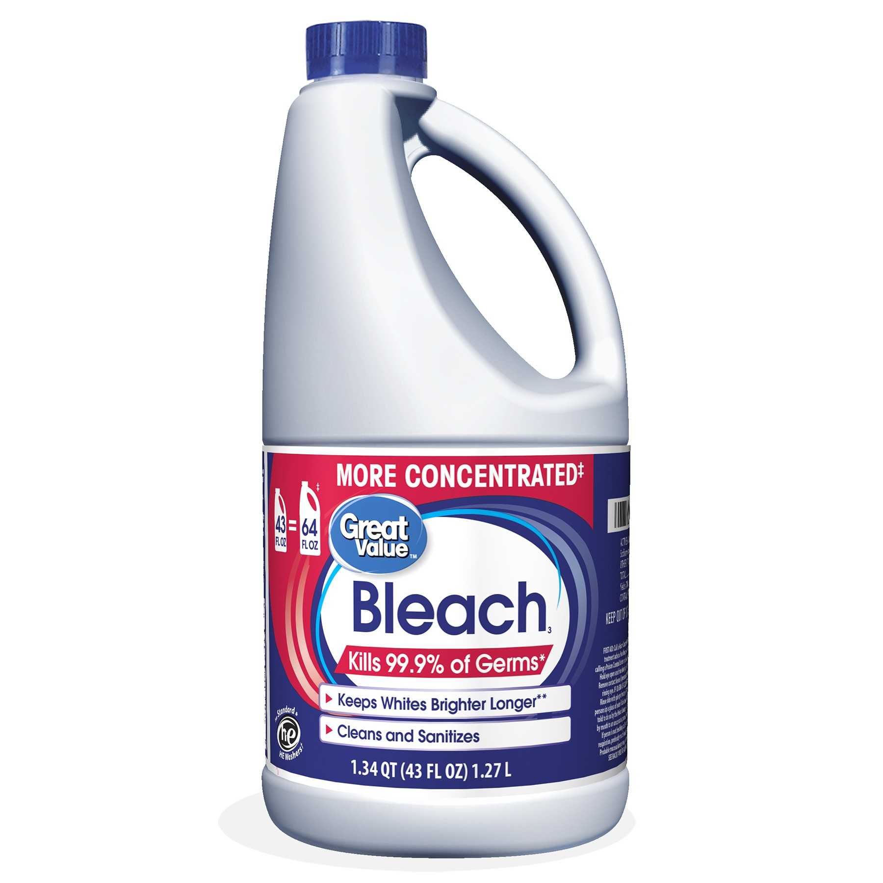 Great Value Concentrated Fabric Protection Bleach, 43oz
