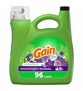 Gain Moonlight Breeze, 96 Loads Liquid Laundry Detergent, 150 fl oz