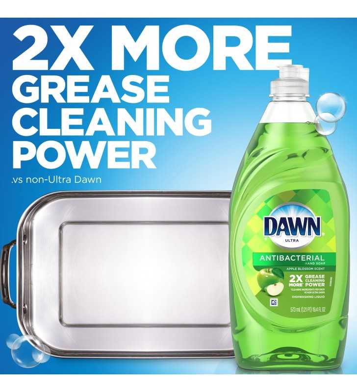 Dawn Dishwashing Liquid, Antibacterial, Apple Blossom Scent 18 Fl Oz, Hand  Soaps