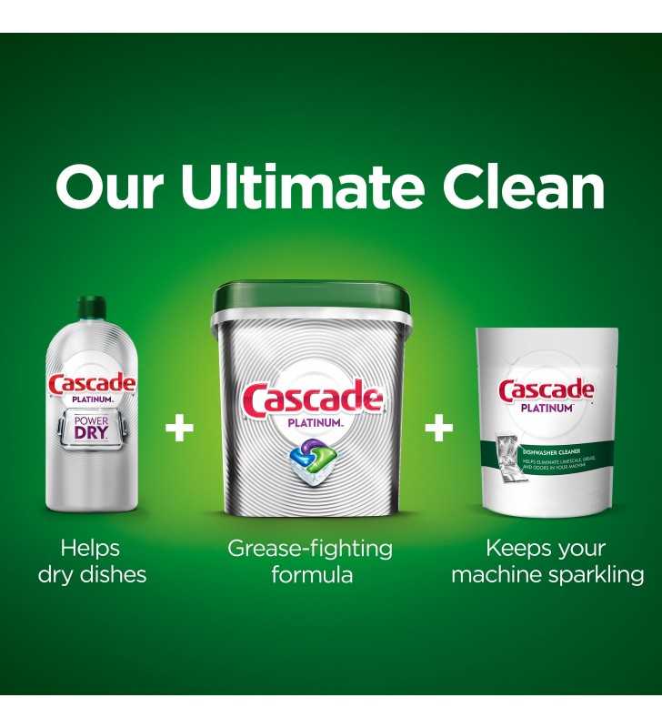 Cascade Platinum ActionPacs Dishwasher Detergent, Fresh Scent, 21 Ct