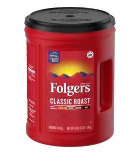 Folgers Classic Roast Ground Coffee, 48-Ounce