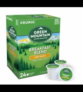 Green Mountain Coffee Breakfast Blend, Keurig K-Cup Pod, Light Roast, 24ct