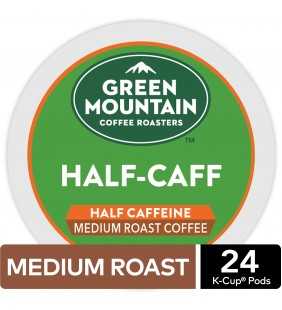 Green Mountain Coffee Half-Caff, Keurig K-Cup Pod, Medium Roast, 24ct