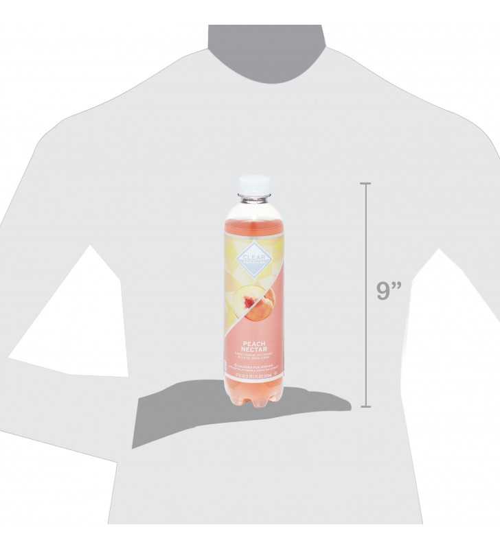 Clear American Peach Nectar Sparkling Juice Beverage, 17 fl oz