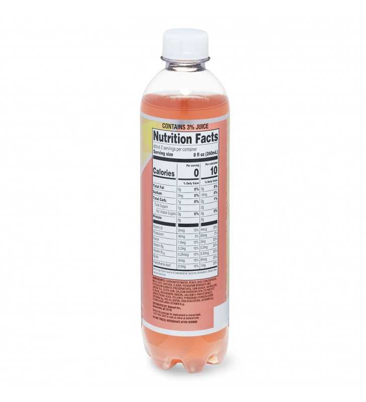 Clear American Peach Nectar Sparkling Juice Beverage, 17 fl oz