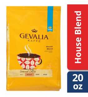 Gevalia House Blend Ground Coffee, Caffeinated, 20 oz Bag