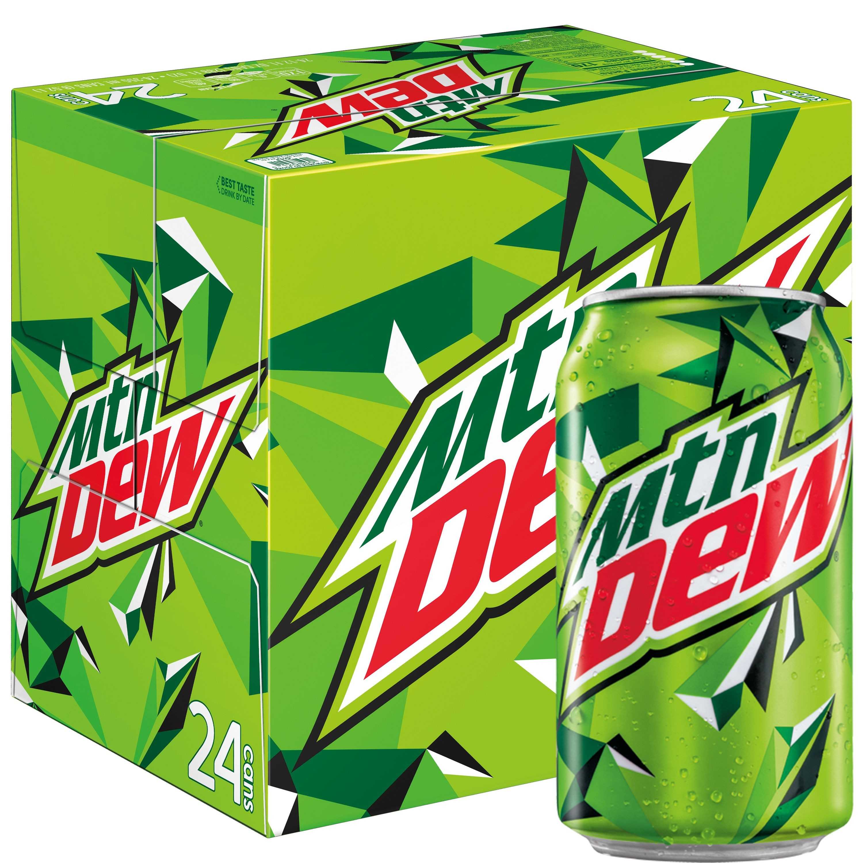 Mountain Dew, 12 oz Cans, 24 Count