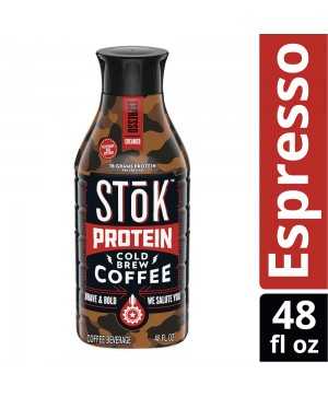 SToK Protein Espresso Cold Brew Coffee, 48 Fl. Oz.