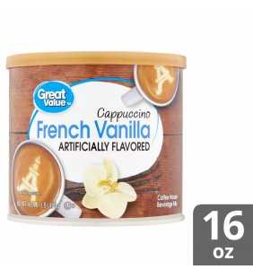 Great Value Cappuccino Mix, French Vanilla, 16 oz