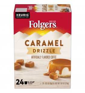 Folgers Caramel Drizzle K-Cup Coffee Pods, 24 Count For Keurig and K-Cup Compatible Brewers