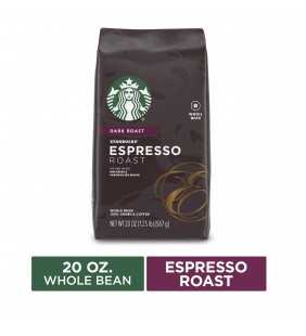 Starbucks Dark Roast Whole Bean Coffee — Espresso Roast — 1 bag (20 oz.)