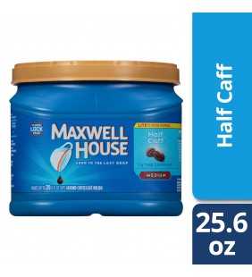 Maxwell House Ground Coffee, Half Caffeinated, 25.6 oz Can