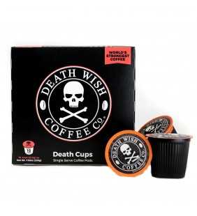Death Wish Single Serve Strong Coffee Pods, 18 Count for Keurig K-Cup Brewers