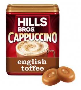 Hills Bros. English Toffee Cappuccino Instant Coffee Mix, 16 Ounce Canister