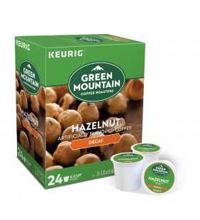 Green Mountain Coffee Hazelnut Decaf, Flavored K-Cup Pods, Light Roast, 24 Count For Keurig Brewers