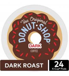 The Original Donut Shop Dark K-Cup Coffee Pods, Dark Roast, 24 Count for Keurig Brewers