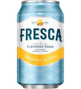 Fresca 100% Natural Sparkling Flavored Soda, 12 Fl. Oz., 12 Count