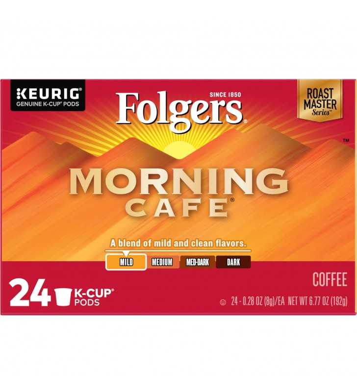 Folgers Morning Cafe K-Cup Coffee Pods, Light Roast, 24 Count For ...