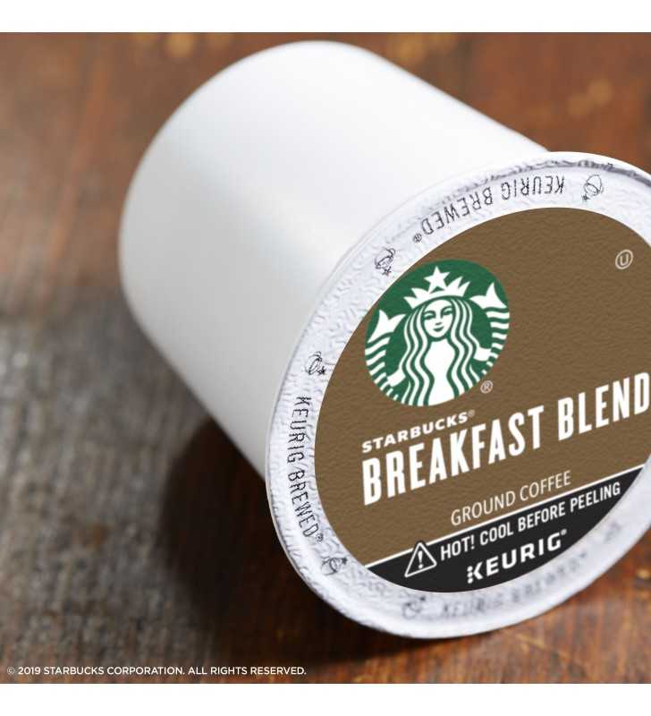 Starbucks Breakfast Blend Medium Roast Single Serve Coffee K Cups