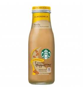 Starbucks Frappuccino Almond Milk Vanilla 13.7 Fluid Ounces Glass Bottle