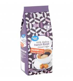 Great Value 100% Arabica French Roast Dark Ground Coffee, 12 oz