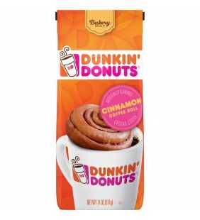 Dunkin' Donuts Cinnamon Coffee Roll Flavored Ground Coffee, 11-Ounce