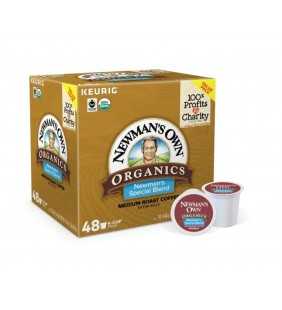 Newman's Own Organics Special Blend K-Cup Coffee Pods, Medium Roast, 48 Count for Keurig Brewers