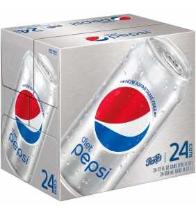 Pepsi Diet Cola Soda, 12 Fl. Oz., 24 Count