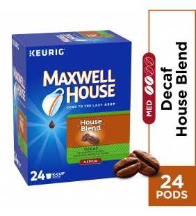 Maxwell House House Blend Coffee K Cup Pods, Decaffeinated, 24 ct - 7.44 oz Box