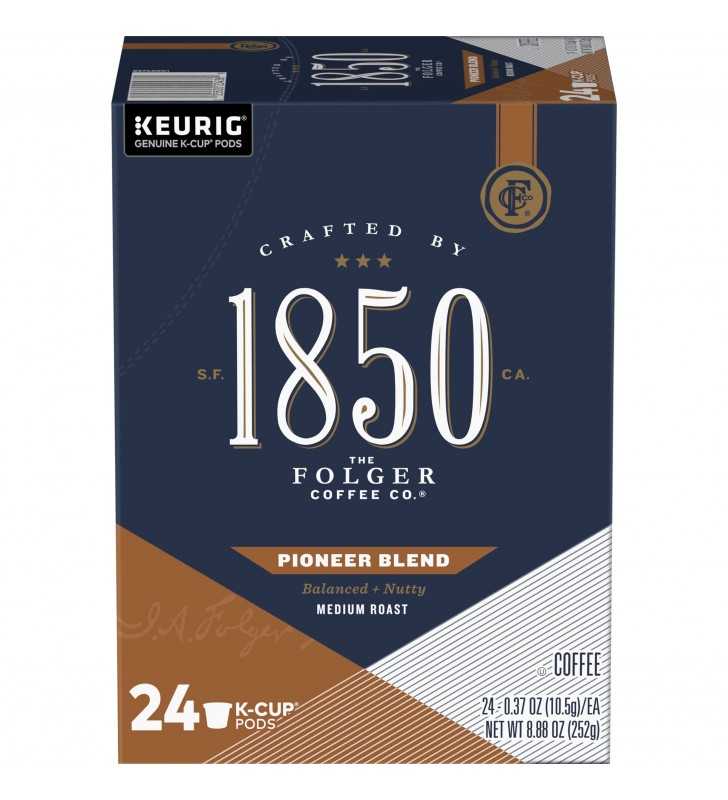 1850 Brand Coffee Pioneer Blend K-Cup Pods, Medium Roast Coffee, 24-Count