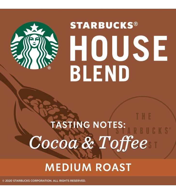 Starbucks Medium Roast Ground Coffee — House Blend — 100% Arabica — 1 bag (28 oz.)