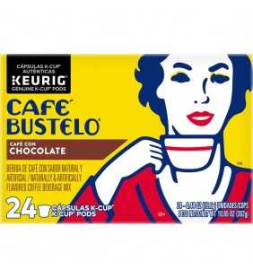 Cafe Bustelo Cafe Con Chocolate K-Cup Coffee Pods, 24 Count For Keurig and K-Cup Compatible Brewers