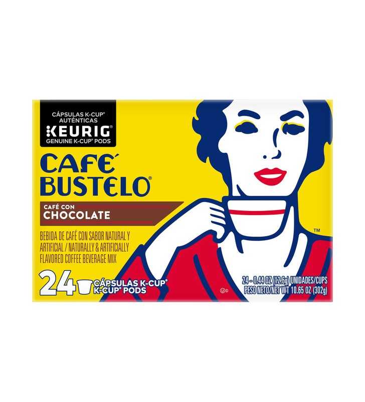 Cafe Bustelo Cafe Con Chocolate KCup Coffee Pods, 24