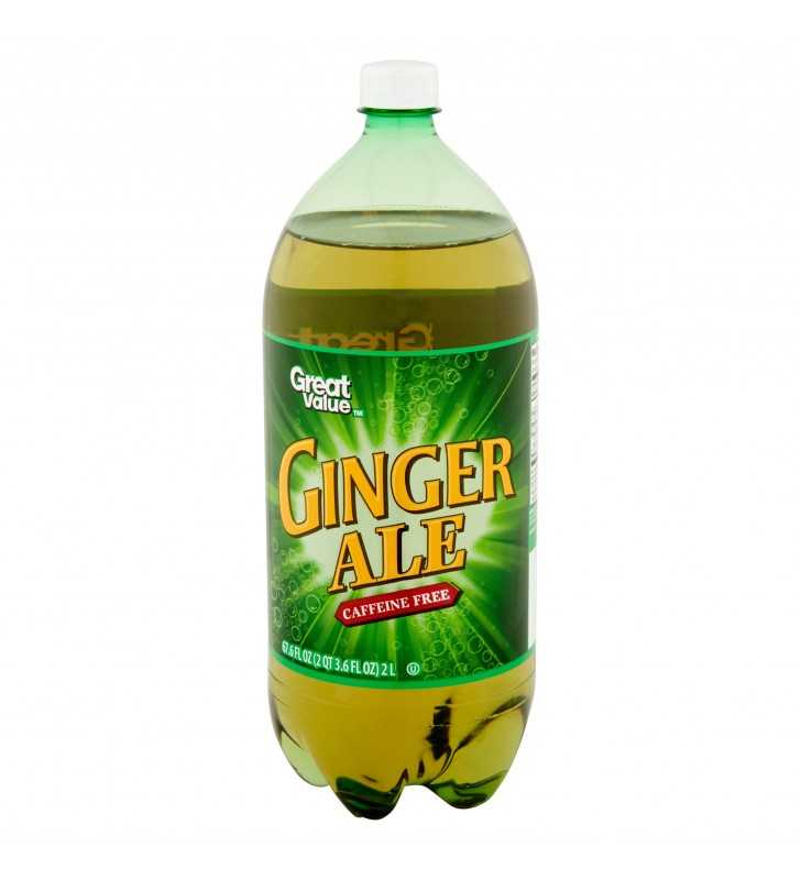 Great Value Caffeine-Free Ginger Ale, 2 Liter Bottle