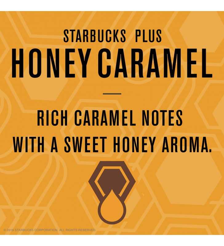 Starbucks Flavored K Cup Coffee Pods With 2x Caffeine A Honey Caramel For Keurig Brewers