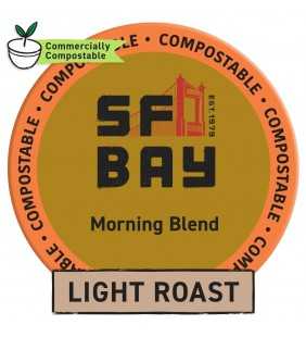 SF Bay Coffee OneCup, Morning Blend (24 Count) Single Serve Coffee K-Cup Pods Keurig Compatible, Commercially Compostable