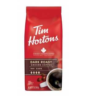 Tim Hortons Dark Roast Ground Coffee 12 Oz Bag