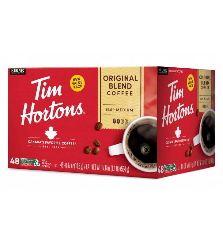 Tim Hortons Original Blend K-Cup Coffee Pods Medium Roast 48 Count for ...